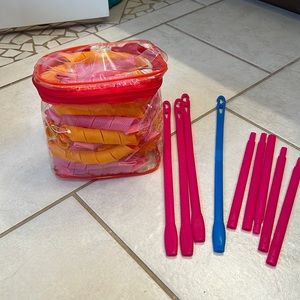 Gently used curlformers 48 pieces and 4 rods